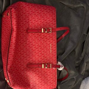 Michael Kors Red Signature Tote